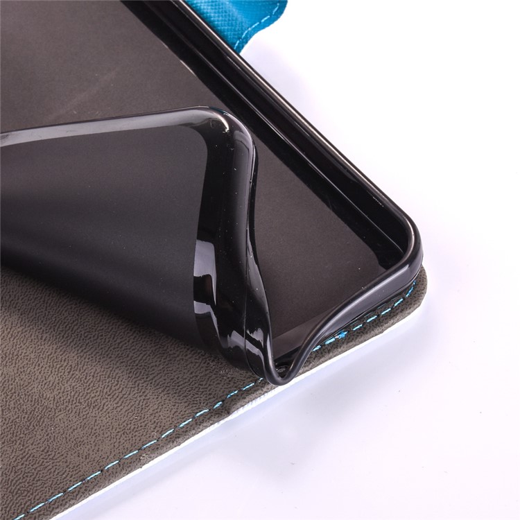 Patterned Card Holder Mobile Leather Case for Samsung Galaxy Tab A 7.0 T280 T285 - Plum Blossom-8
