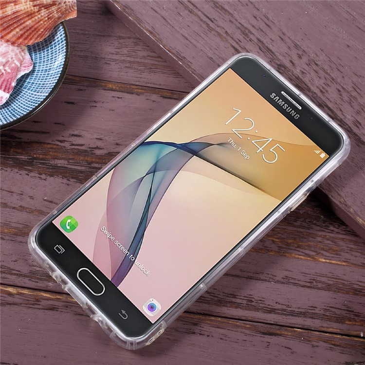 Drop-proof Clear TPU Mobile Phone Case for Samsung Galaxy J7 Prime/On7 2016-2