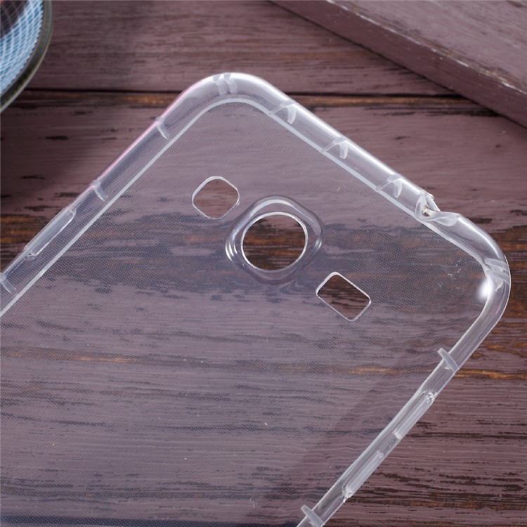 Drop-resistant Clear TPU Case Mobile Casing for Samsung Galaxy J3 (2016) / J3-3