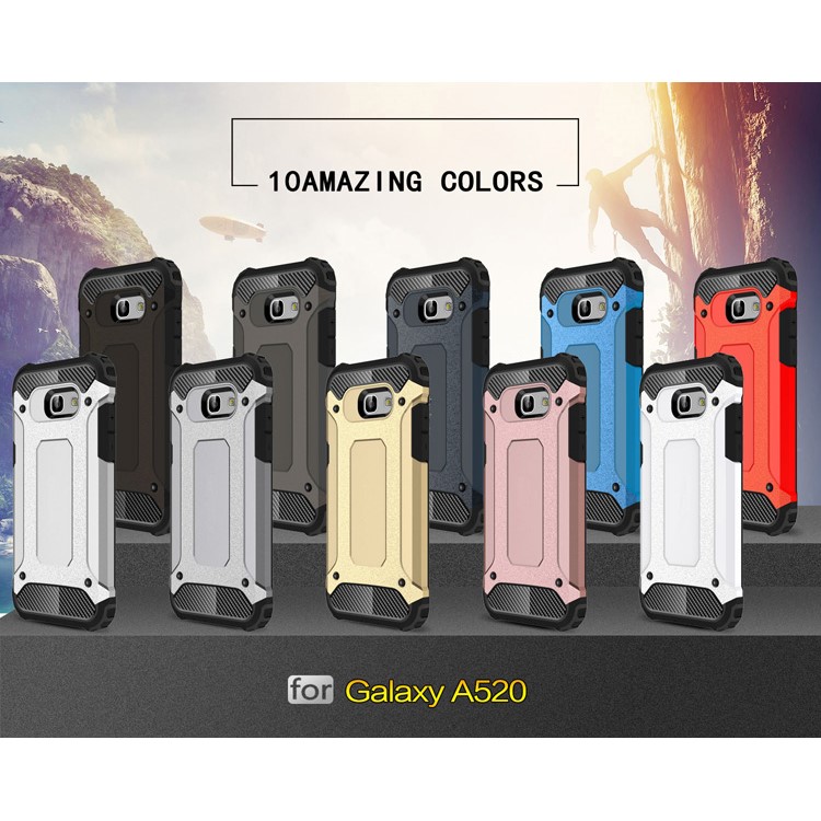 Armor Guard Plastic + TPU Hybrid Case for Samsung Galaxy A5 (2017) - Black-3