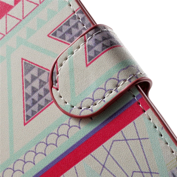 Wallet Leather Stand Case for Samsung Galaxy A5 (2017) - Geometric Pattern-8