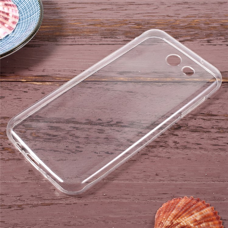 Crystal Clear Thin Scratch-proof TPU Mobile Phone Case for Samsung Galaxy J3 Prime-2