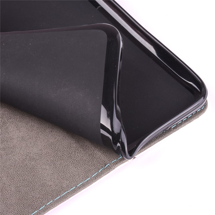 Patterned Leather Card Holder Case for Samsung Galaxy Tab E 9.6 T560 - Plum Blossom-9