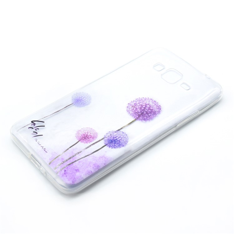 Pattern Printing TPU Gel Case para Samsung Galaxy J2 Prime / grande principal positivo / principal(2016) - Padrão Dandelions-2