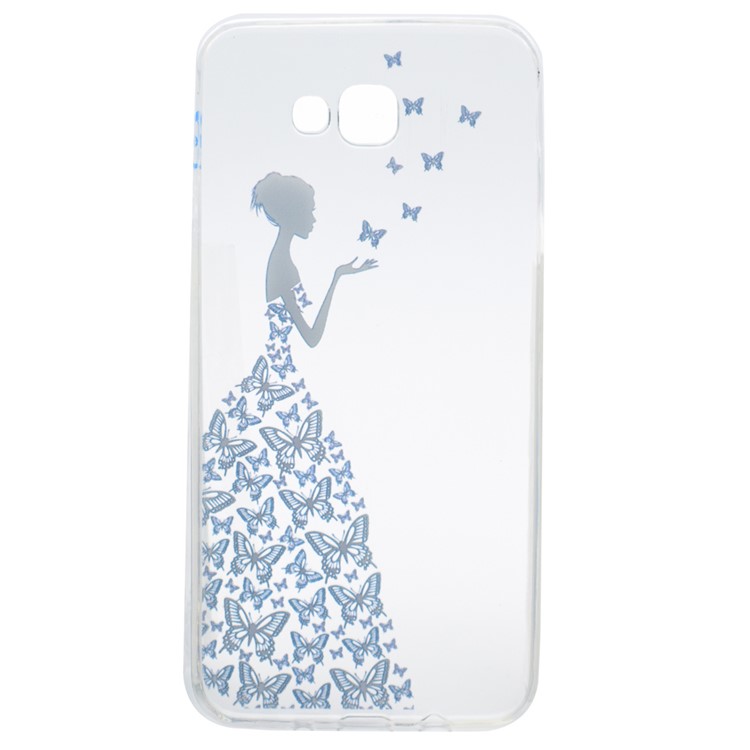 Patterned Clear TPU Phone Casing for Samsung Galaxy A3 (2017) - Butterfly Fairy-4