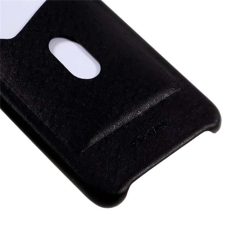 G-CASE for Samsung Galaxy S6 Edge+ G928 Ostrich Texture Leather Coated PC Phone Case with Card Holder - Black-5