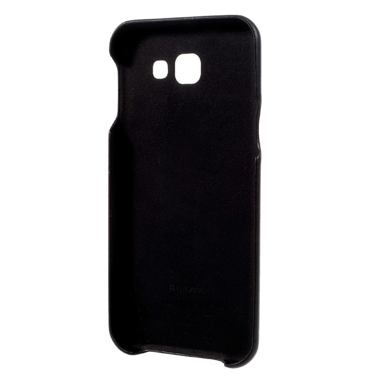 G-CASE Ostrich Texture Leather Coated PC Mobile Case with Card Slot for Samsung Galaxy A8 (2016) - Black-3