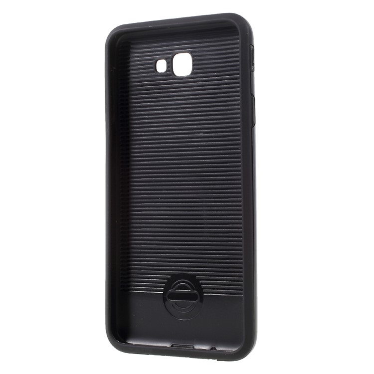 Brushed PC + TPU Hybrid Cell Phone Case for Samsung Galaxy J7 Prime/On7 2016 - Black-5