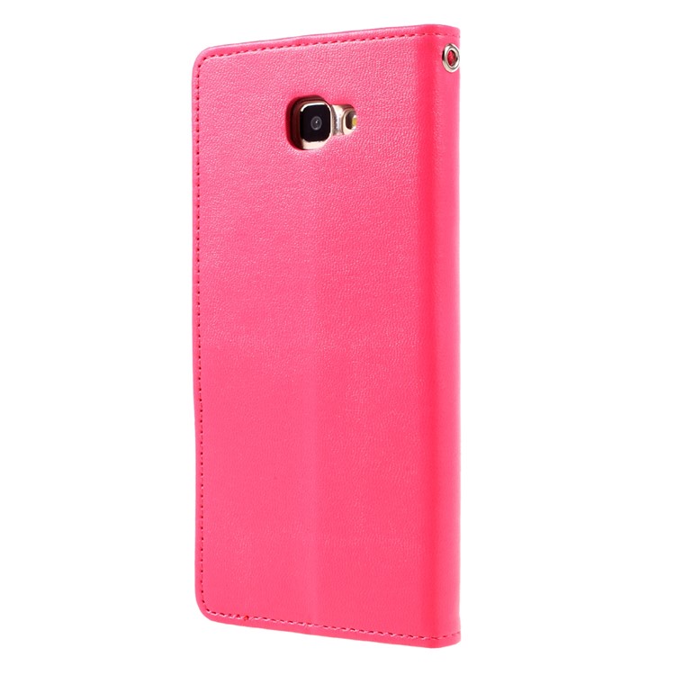 MERCURY GOOSPERY Bravo Diary Wallet Leather Phone Cover for Samsung Galaxy J5 Prime/On5 2016 - Rose-2