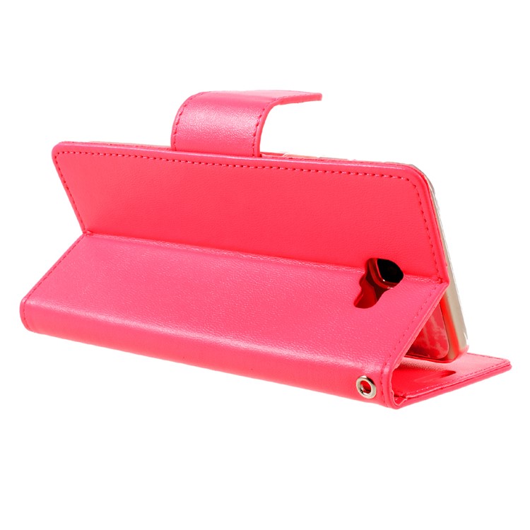MERCURY GOOSPERY Bravo Diary Wallet Leather Phone Cover for Samsung Galaxy J5 Prime/On5 2016 - Rose-5
