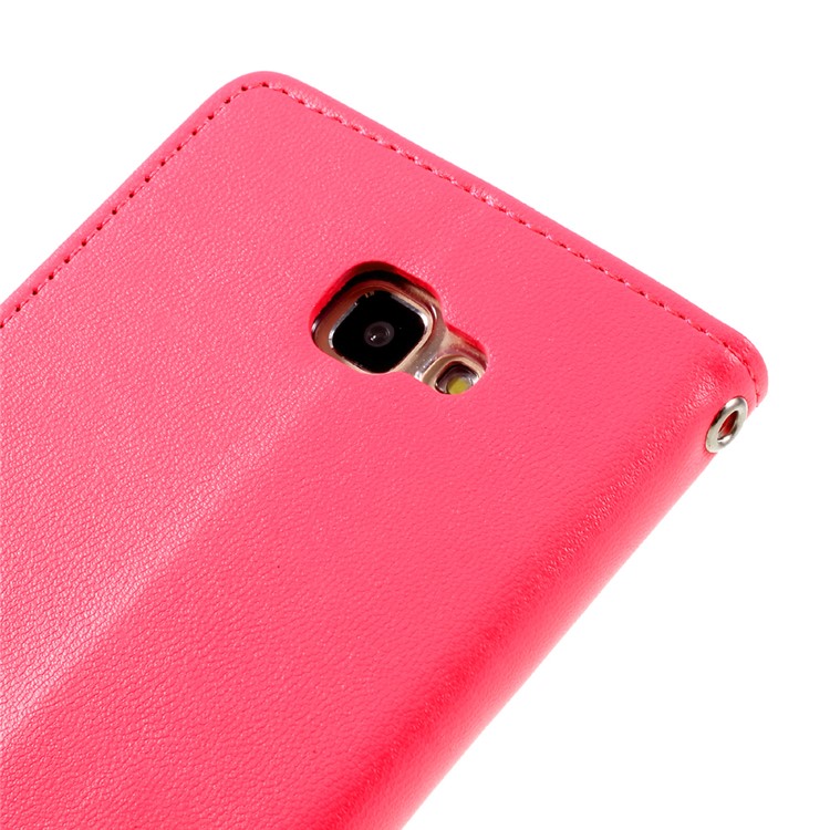 MERCURY GOOSPERY Bravo Diary Wallet Leather Phone Cover for Samsung Galaxy J5 Prime/On5 2016 - Rose-8