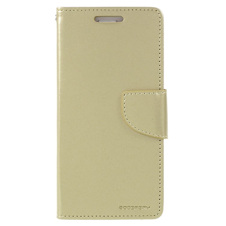 

MERCURY GOOSPERY Bravo Diary Leather Stand Cover for Samsung Samsung Galaxy J5 Prime/On5 2016 - Gold