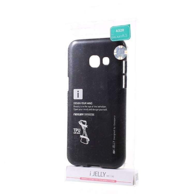 MERCURY GOOSPERY i JELLY TPU Case for Samsung Galaxy A3 (2017) - Black-6