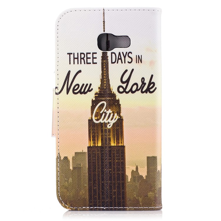 Patterned Leather Wallet Mobile Phone Cover for Samsung Galaxy A5 (2017) - New York City-3