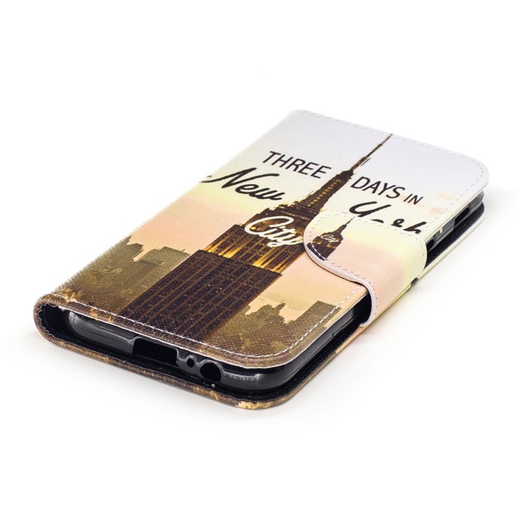 Patterned Leather Wallet Mobile Phone Cover for Samsung Galaxy A5 (2017) - New York City-5