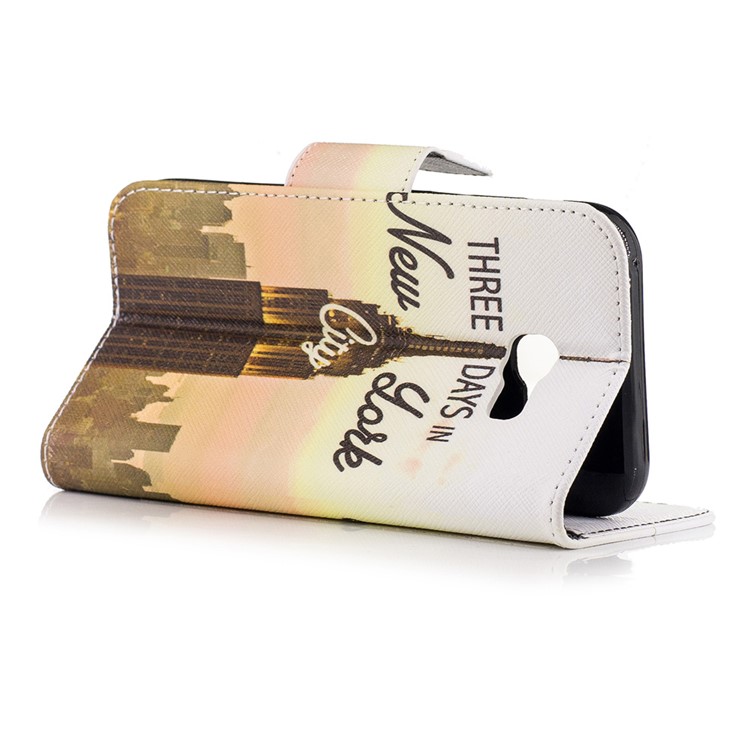 Patterned Leather Wallet Mobile Phone Cover for Samsung Galaxy A5 (2017) - New York City-7