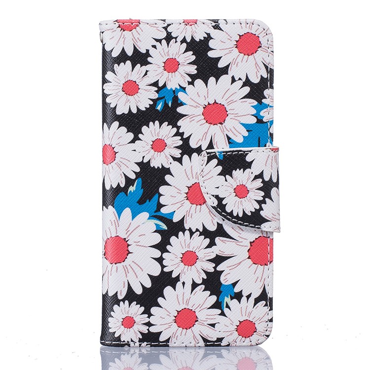Wallet Leather Stand Case for Samsung Galaxy A3 SM-A310F (2016) - Daisy Flowers-2