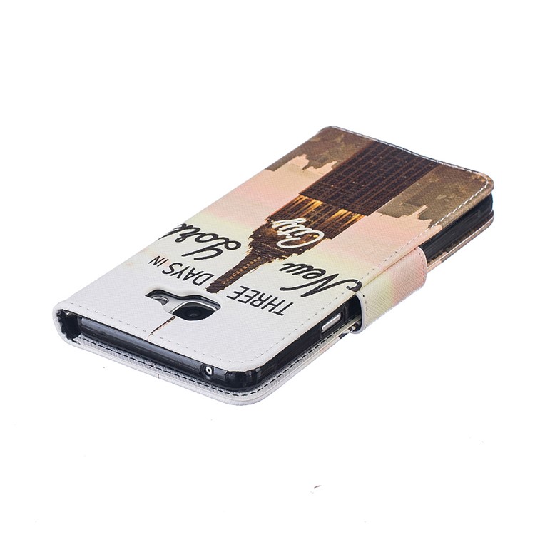 Pattern Printing Leather Wallet Case for Samsung Galaxy A5 SM-A510F (2016) - Empire State Building-6