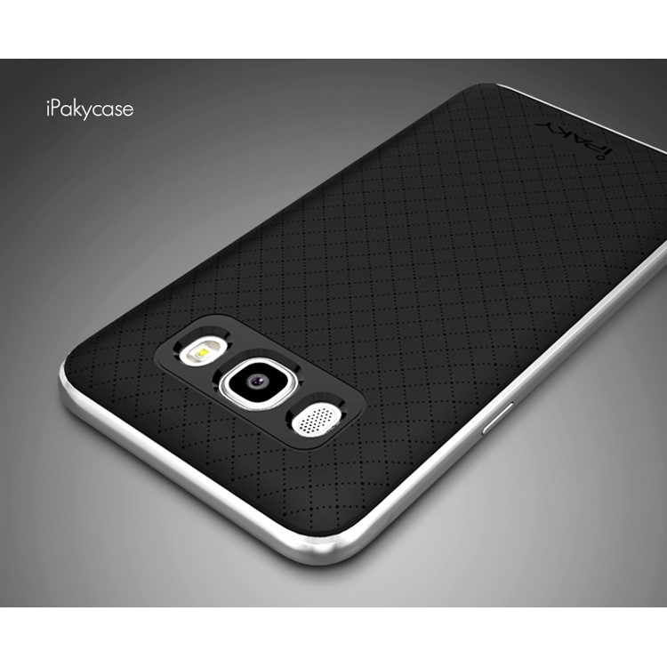 IPAKY PC Bumper + TPU Case 2-Piece for Samsung Galaxy J7 (2016) J710F J710G J7108 - Silver-4