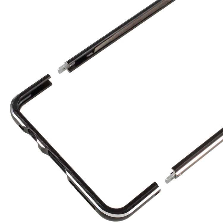 Screw Lock Plated Aluminium Alloy Bumper Case for Huawei Mate 9 Pro - Black-4