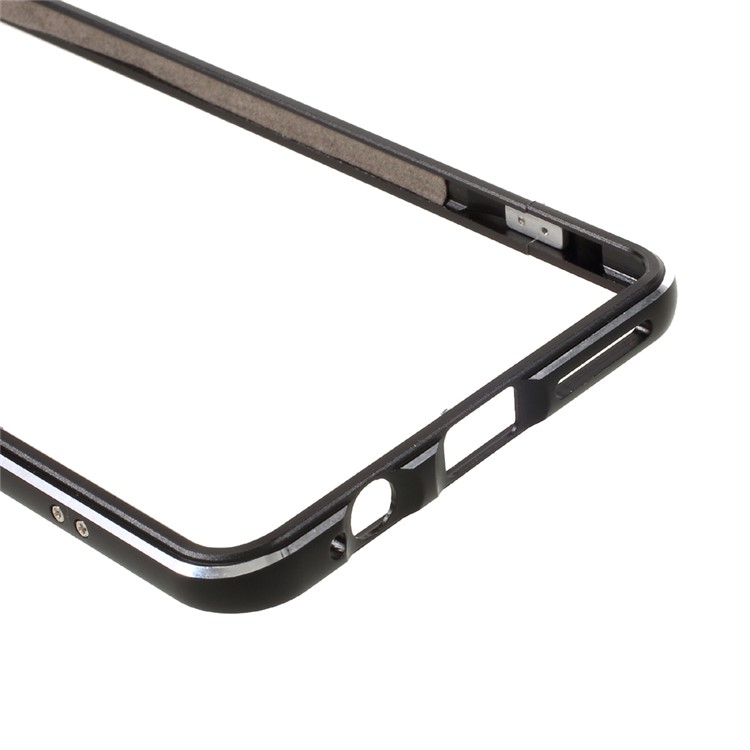 Screw Lock Plated Aluminium Alloy Bumper Case for Huawei Mate 9 Pro - Black-6
