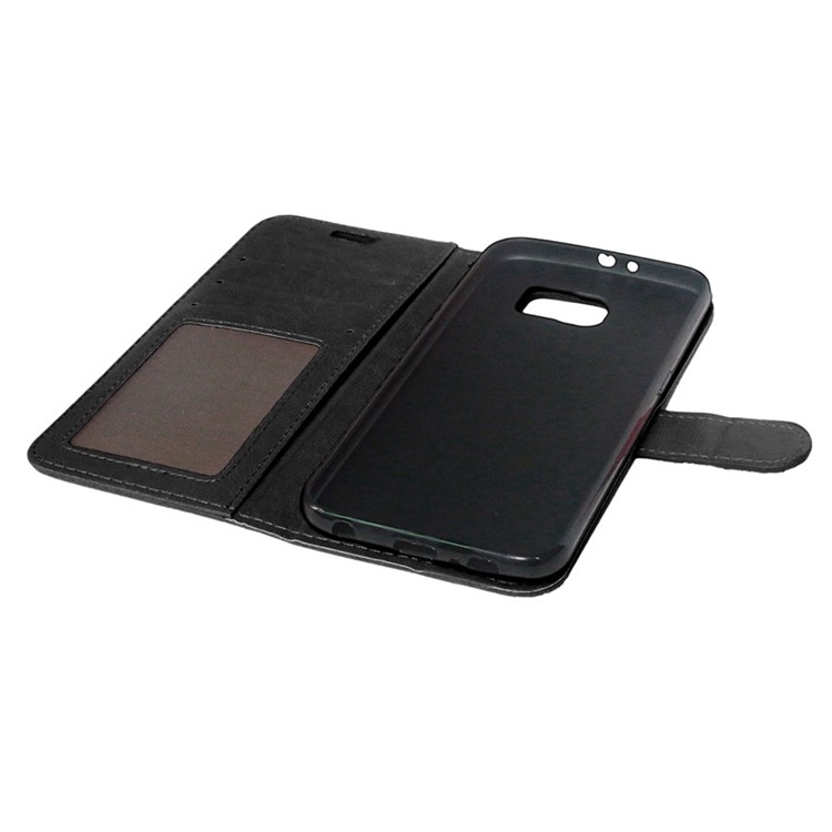 3 Card Slots Leather Mobile Phone Case for Samsung Galaxy S6 G920 - Black-7
