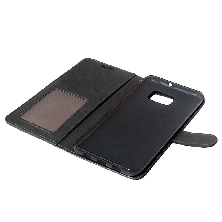 3 Card Slots Wallet Stand Leather Case for Samsung Galaxy S6 edge Plus G928 - Black-5