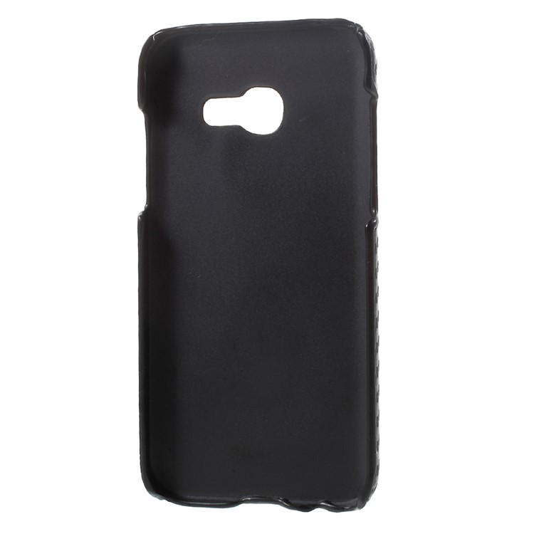 Carbon Fibre PU Leather Coated Hard Case for Samsung Galaxy A3 (2017)-5