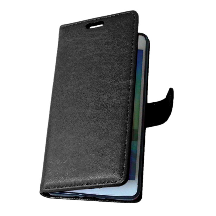 Crazy Horse Wallet Leather Stand Case for Samsung Galaxy A5 SM-A500F - Black-6