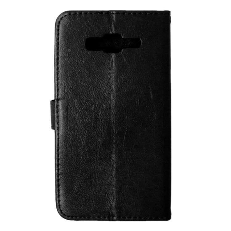 3 Card Slots Leather Flip Stand Phone Case for Samsung Galaxy J7 SM-J700F - Black-3