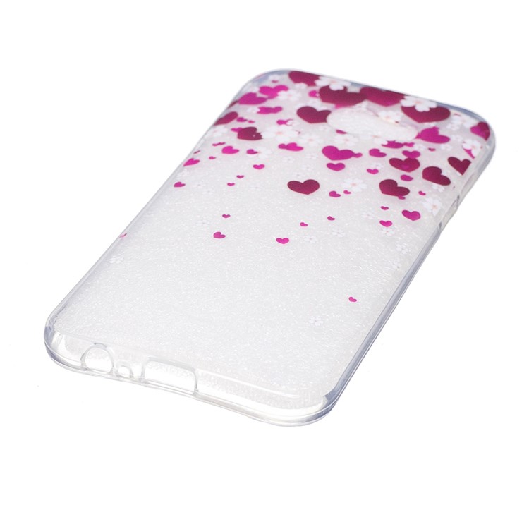 IMD Pattern Printing TPU Protection Back Cover for Samsung Galaxy A3 (2017) - Heart Pattern-2