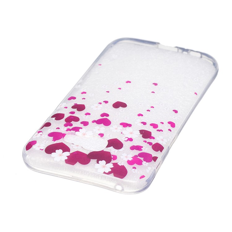 IMD Pattern Printing TPU Protection Back Cover for Samsung Galaxy A3 (2017) - Heart Pattern-3