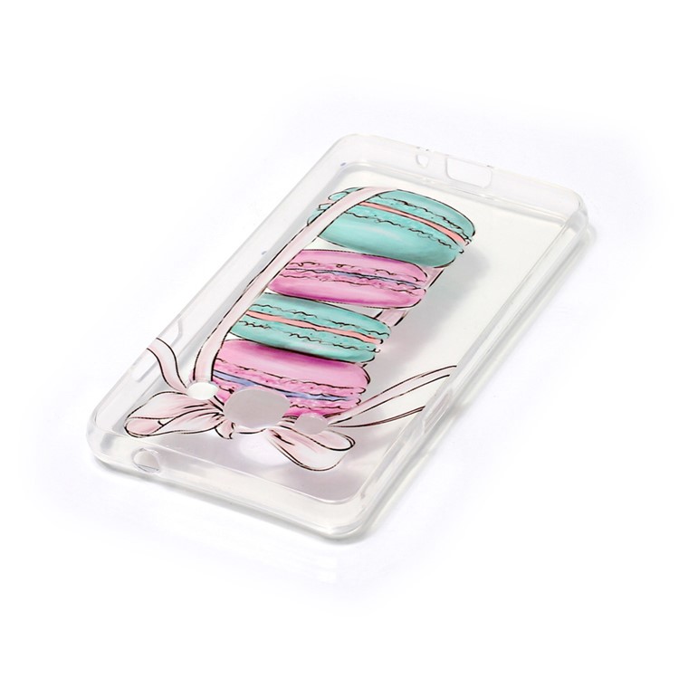 Clear TPU IMD Patterned Phone Case for Samsung Galaxy J3 Pro - Macarons-3