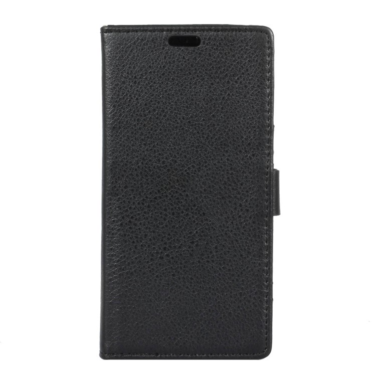 Litchi Grain Leather Wallet Phone Case for Samsung Galaxy J3 Prime - Black-2