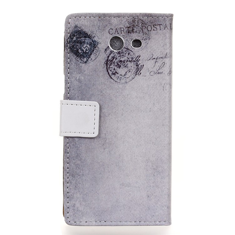 Pattern Printing Leather Wallet Case for Samsung Galaxy J3 Prime - French Flag and Cat in Hat-2