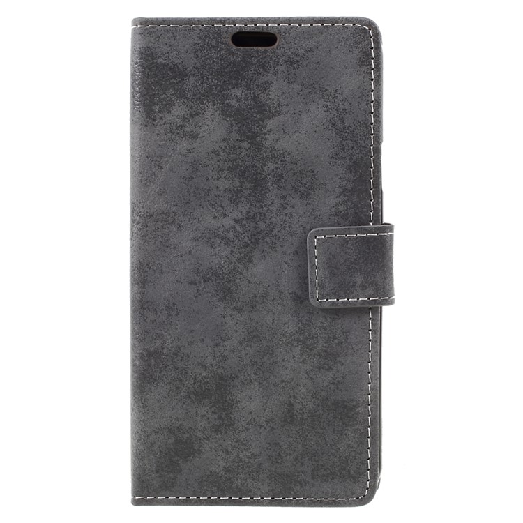 Vintage Wallet Leather Cell Phone Case for Samsung Galaxy J7 (2017) - Grey-3