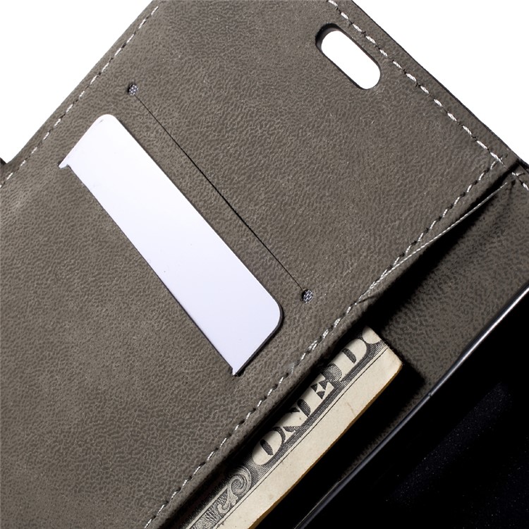 Phone Accessory Leather Wallet Stand Case for Samsung Galaxy J7 (2017) - Black-6