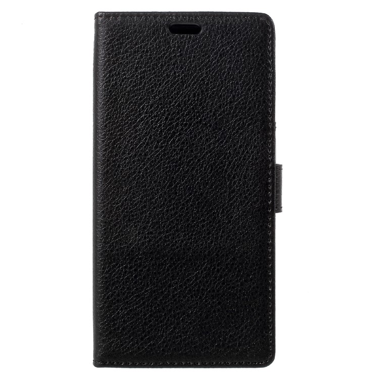 Lychee Texture Leather Wallet Stand Case for Samsung Galaxy J7 (2017) - Black-2