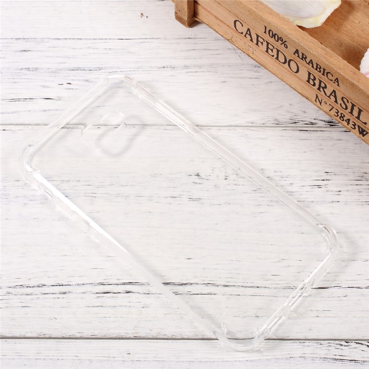 Shock Absorption Clear Matte TPU Cell Phone Case for Samsung Galaxy A3 (2017) - Transparent-3