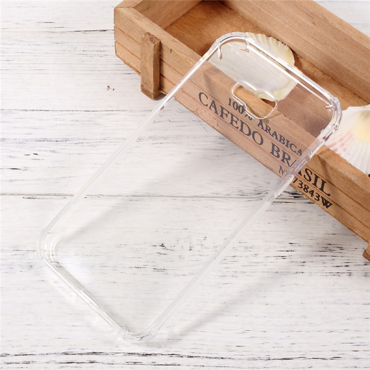 Shock Absorption Clear Matte TPU Cell Phone Case for Samsung Galaxy A7 (2017) - Transparent-2