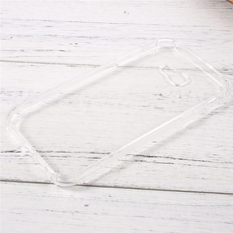 Shock Absorption Clear Matte TPU Cell Phone Case for Samsung Galaxy A7 (2017) - Transparent-4