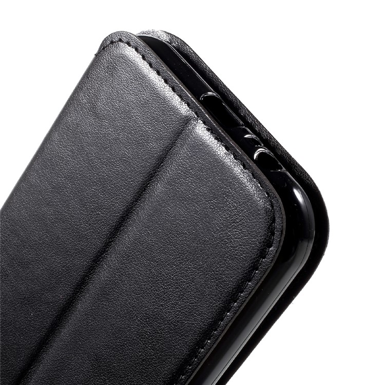ROAR KOREA Noble Leather View Auto-absorbed Flip Case for Samsung Galaxy A7 (2017) - Black-8
