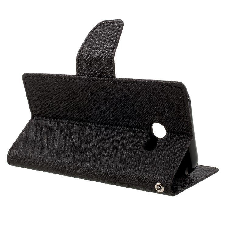 MERCURY GOOSPERY Fancy Diary Wallet Leather Case Stand for Samsung Galaxy A5 (2017) - Black-5