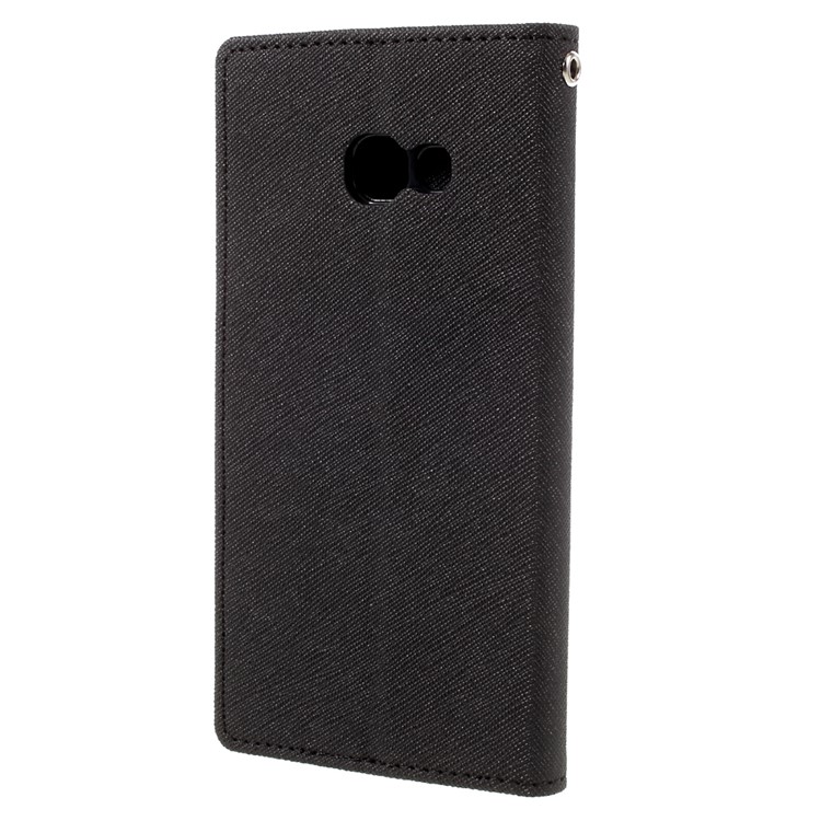 MERCURY GOOSPERY Fancy Diary Wallet Leather Mobile Case for Samsung Galaxy A3 (2017) - Black-2