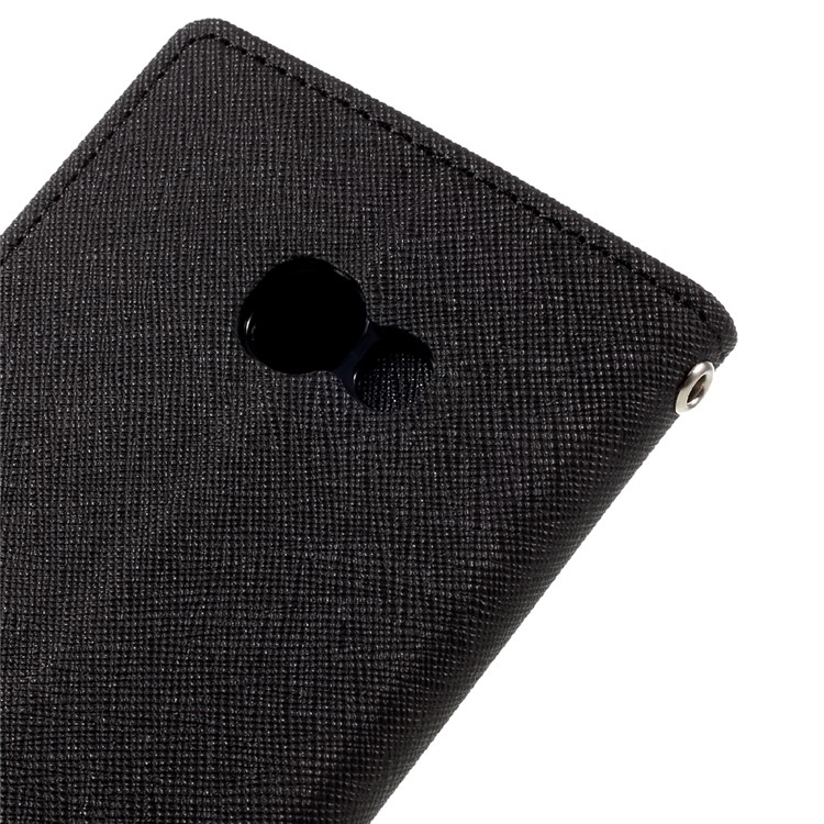 MERCURY GOOSPERY Fancy Diary Wallet Leather Mobile Case for Samsung Galaxy A3 (2017) - Black-8