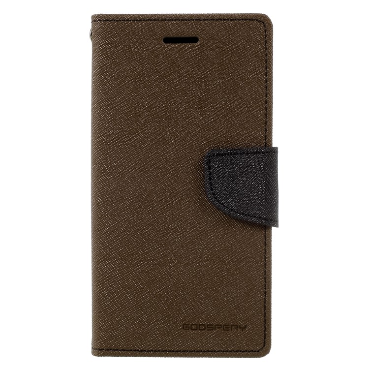 

MERCURY GOOSPERY for Samsung A3 (2017) Contrast Color Wallet Leather Mobile Cover with Stand - Brown