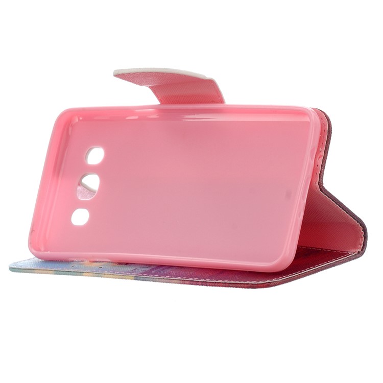 Printing Pattern Wallet Leather Case for Samsung Galaxy J5 (2016) SM-J510 - Sea View and Quote-4