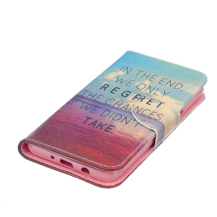 Printing Pattern Wallet Leather Case for Samsung Galaxy J5 (2016) SM-J510 - Sea View and Quote-5