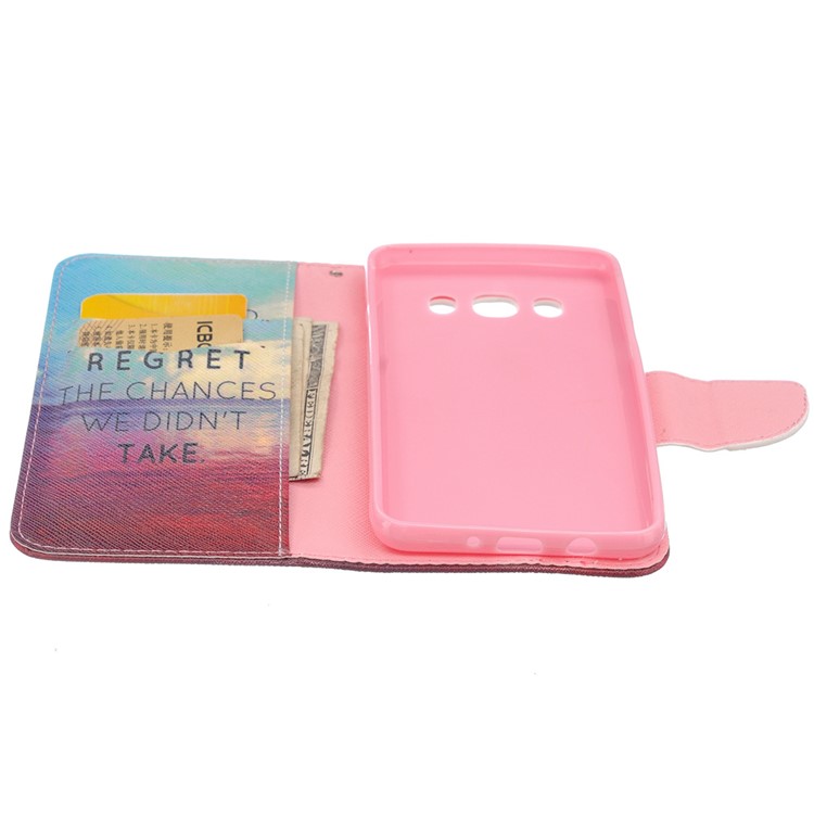Printing Pattern Wallet Leather Case for Samsung Galaxy J5 (2016) SM-J510 - Sea View and Quote-6