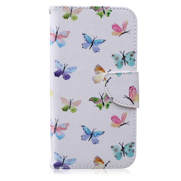 

Patterned PU Leather Cover for Samsung Galaxy J7 SM-J700F - Colorful Butterflies, Galaxy J7 SM-J700F (2015)